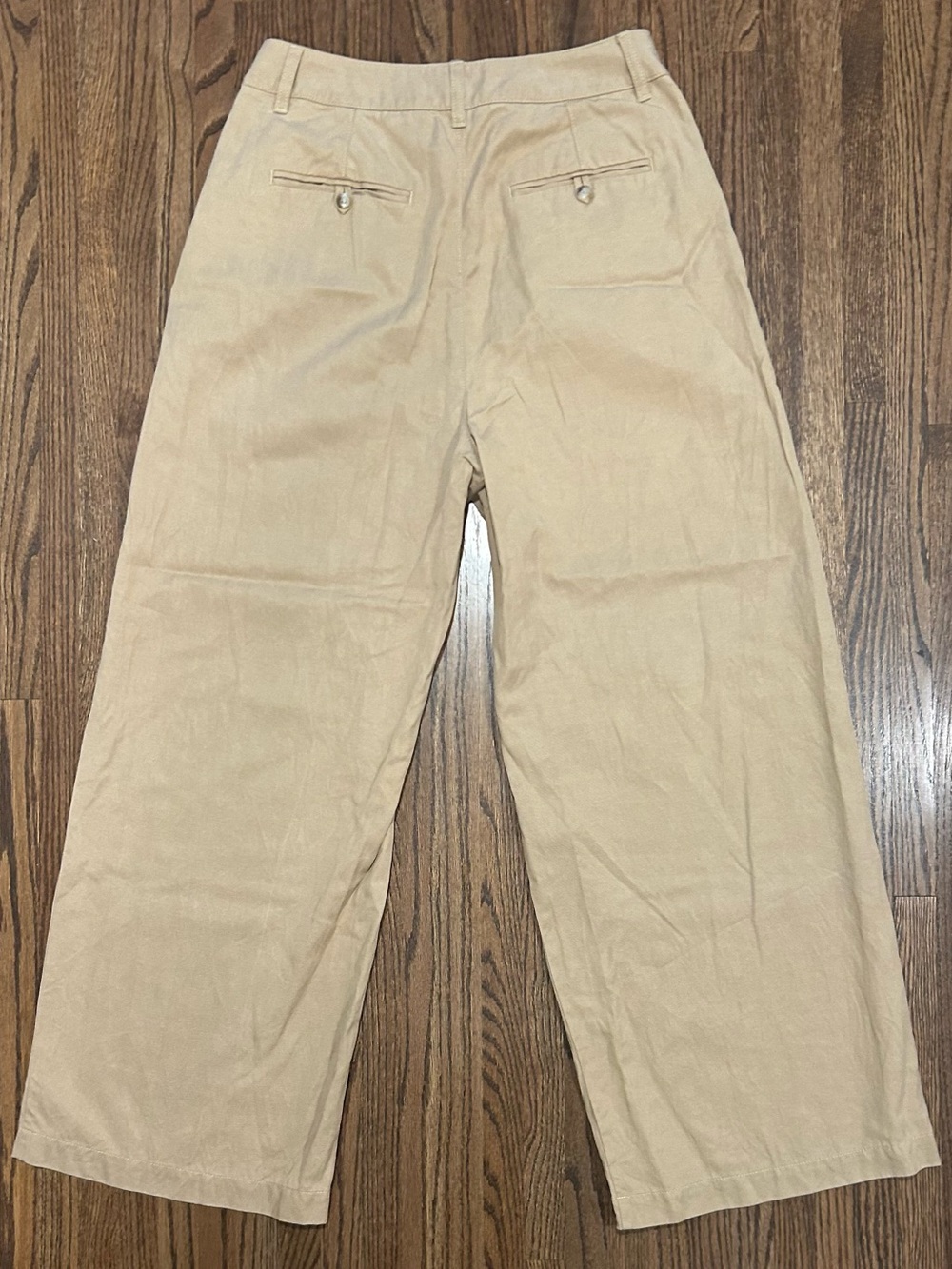 Madewell Size 8 Khaki High Rise Wide Leg Pants - Picture 2 of 8